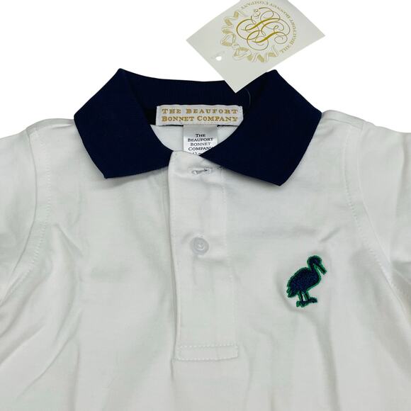 NWT TBBC Size 6/12M Prim & Proper Polo in Worth Ave White - Picture 2 of 4